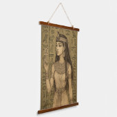 Egyptische prinses hangend wandkleed (Gebogen)
