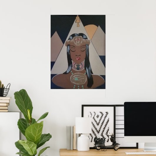 Egyptische prinses poster (Thuiskantoor)