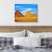 Egyptische Pyramiden in Giza Canvas Afdruk (Insitu (Slaapkamer))