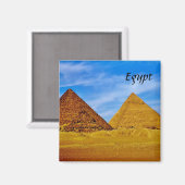 Egyptische Pyramiden in Giza Magneet (Voorkant / Achterkant)