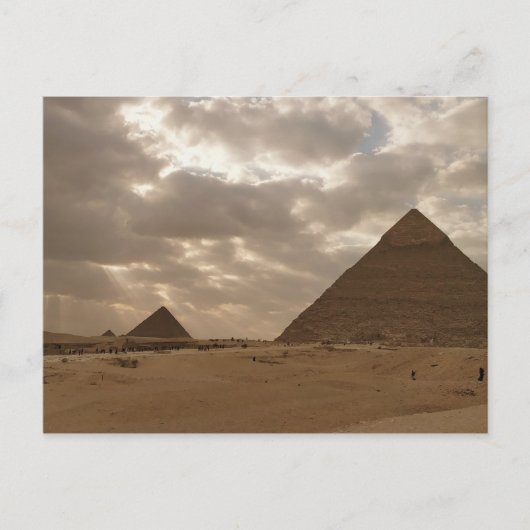 Egyptische Pyramiden van Giza, Caïro Briefkaart (Voorkant)