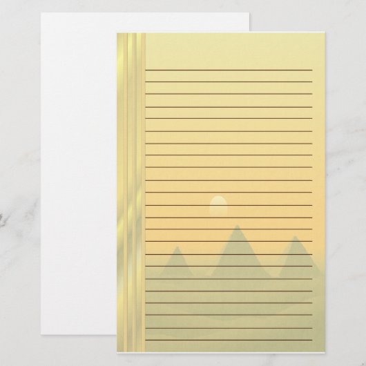 Egyptische Pyramides Briefpapier (Voorkant / Achterkant)