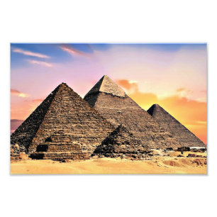 Egyptische Pyramides Foto Afdruk