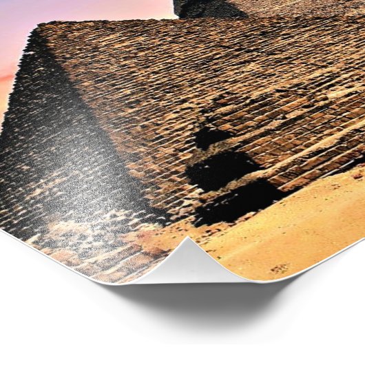 Egyptische Pyramides Foto Afdruk (Hoek)