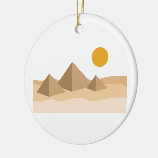 Egyptische Pyramides Keramisch Ornament (Links)