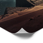 Egyptische Pyramides onder een Poster voor de myst (Hoek)