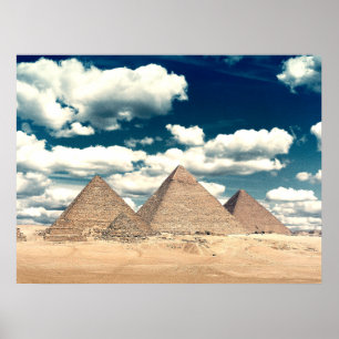 Egyptische Pyramides Poster