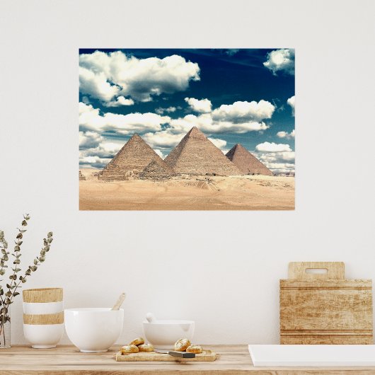 Egyptische Pyramides Poster (Keuken)