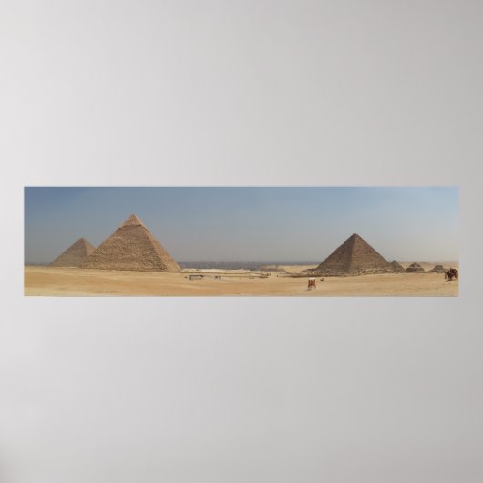 Egyptische Pyramides Poster (Voorkant)