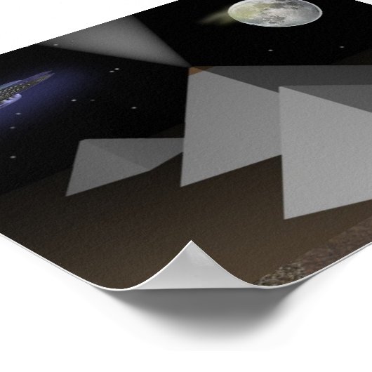 Egyptische Pyramides Poster (Hoek)