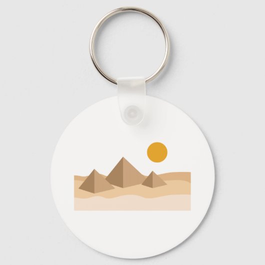 Egyptische Pyramides Sleutelhanger (Voorkant)