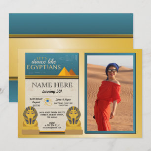 Egyptische Pyramids Birthday Gold Pharaohs Foto Kaart