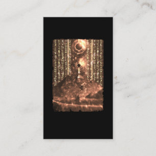 Egyptische Pyramids Hieroglyphics Scarab Artifact Visitekaartje