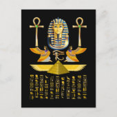 Egyptische pyramids koning Tut Pharaoh Tutankhamun Briefkaart (Voorkant)