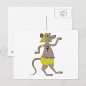 Egyptische rat briefkaart (Voorkant / Achterkant)