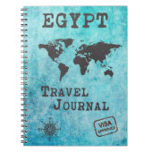 Egyptische reisblad Vacking Planner Notitieboek (Voorkant)