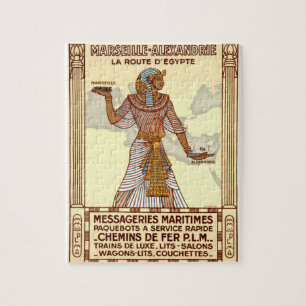  Egyptische reisillustratie Kunst Legpuzzel