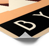 Egyptische reiskunst deco Poster (Hoek)