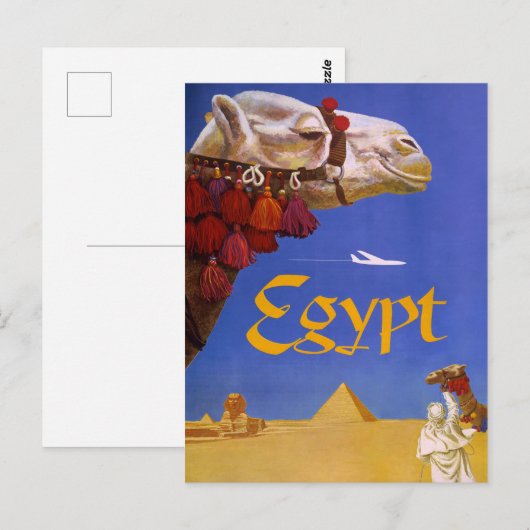  Egyptische reisposter Briefkaart (Voorkant / Achterkant)
