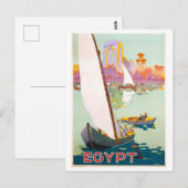  Egyptische reisposter Briefkaart (Voorkant / Achterkant)