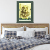  Egyptische reisposter Canvas Afdruk (Insitu (Slaapkamer))