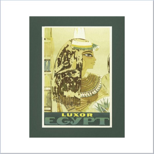  Egyptische reisposter Canvas Afdruk