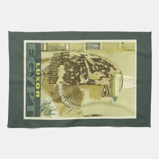  Egyptische reisposter Kitchen Towel Theedoek (Horizontaal)