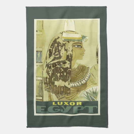  Egyptische reisposter Kitchen Towel Theedoek (Verticaal)