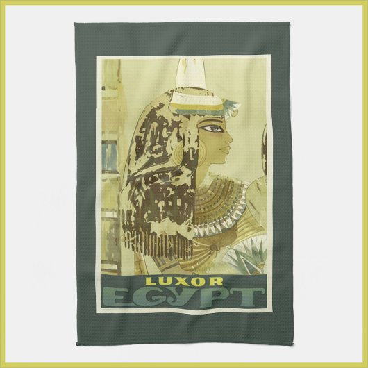  Egyptische reisposter Kitchen Towel Theedoek