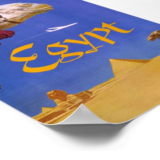  Egyptische reisposter Poster (Hoek)