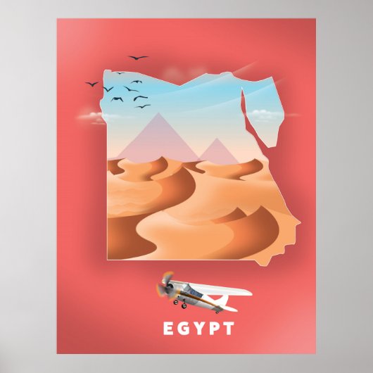 Egyptische reisposter poster (Voorkant)