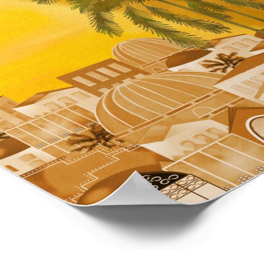 Egyptische reisposter poster (Hoek)