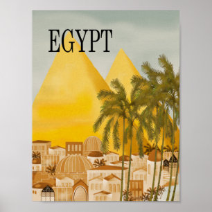 Egyptische reisposter poster