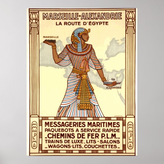 Egyptische reisposter Poster (Voorkant)