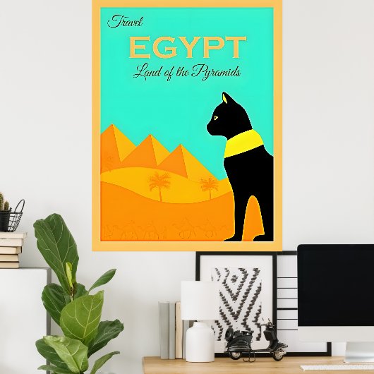 Egyptische reisposter poster (Thuiskantoor)