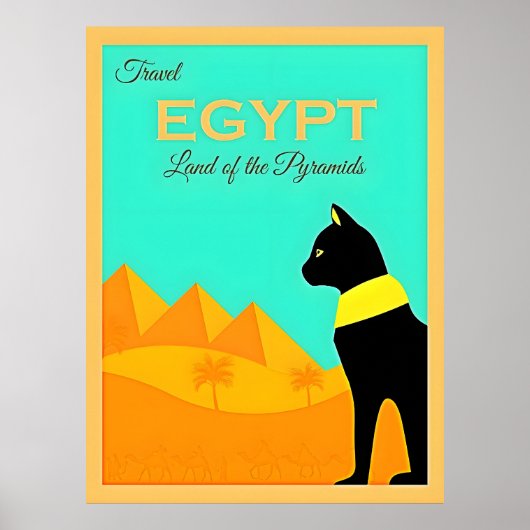 Egyptische reisposter poster (Voorkant)
