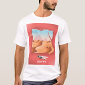 Egyptische reisposter t-shirt (Voorkant)