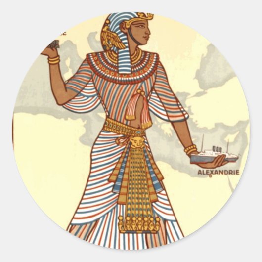  Egyptische Reizen Sticker (Voorkant)