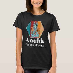 Egyptische Retro Anubis God van de Dode Farao T-shirt