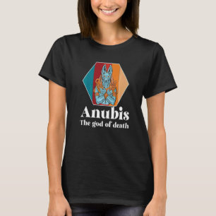 Egyptische Retro Anubis God van de Dode Farao T-shirt