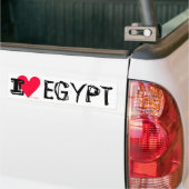 Egyptische revolutie - Ik hou van Egypte (Masr) Bumpersticker (Op Truck)
