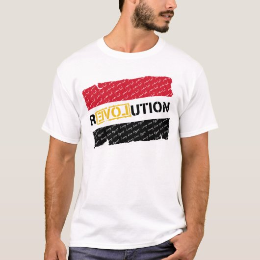 Egyptische revolutie t-shirt (Voorkant)