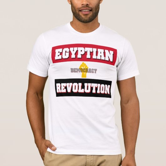 Egyptische revolutie t-shirt (Voorkant)