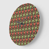 Egyptische rode groene zwarte pijlen wandklok (Hoek)