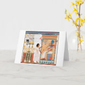 Egyptische Royal Design Card Kaart (Gele Bloem)