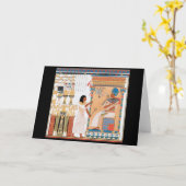 Egyptische Royal Design Card Kaart (Gele Bloem)