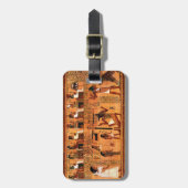 Egyptische Royal Papyrus Bagagelabel (Voorkant verticaal)