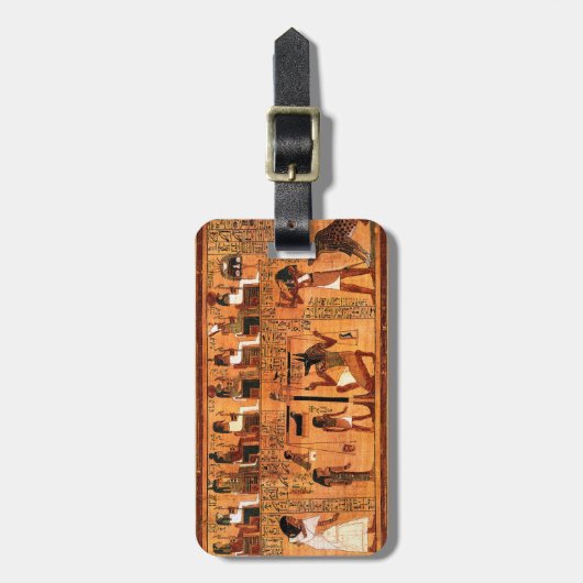 Egyptische Royal Papyrus Bagagelabel (Voorkant verticaal)
