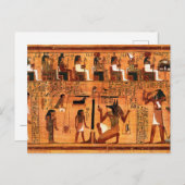 Egyptische Royal Papyrus Briefkaart (Voorkant / Achterkant)