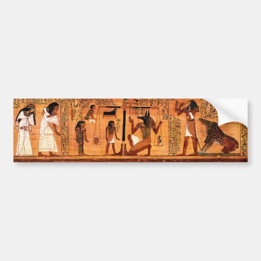 Egyptische Royal Papyrus Bumpersticker (Voorkant)